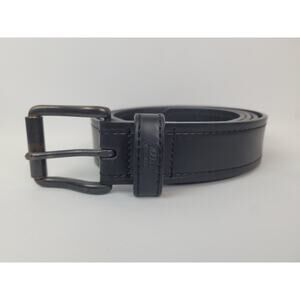Dickies Men's Black Leather Belt Size 50-52